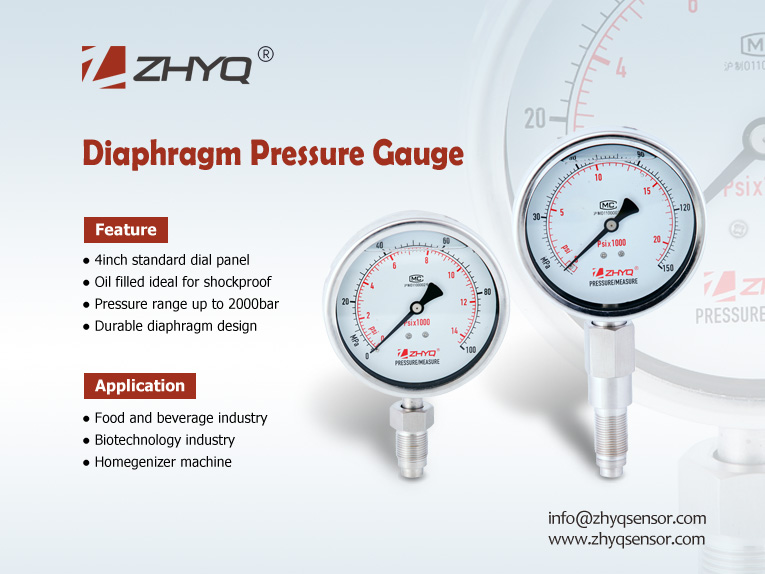 Diaphragm pressure gauge