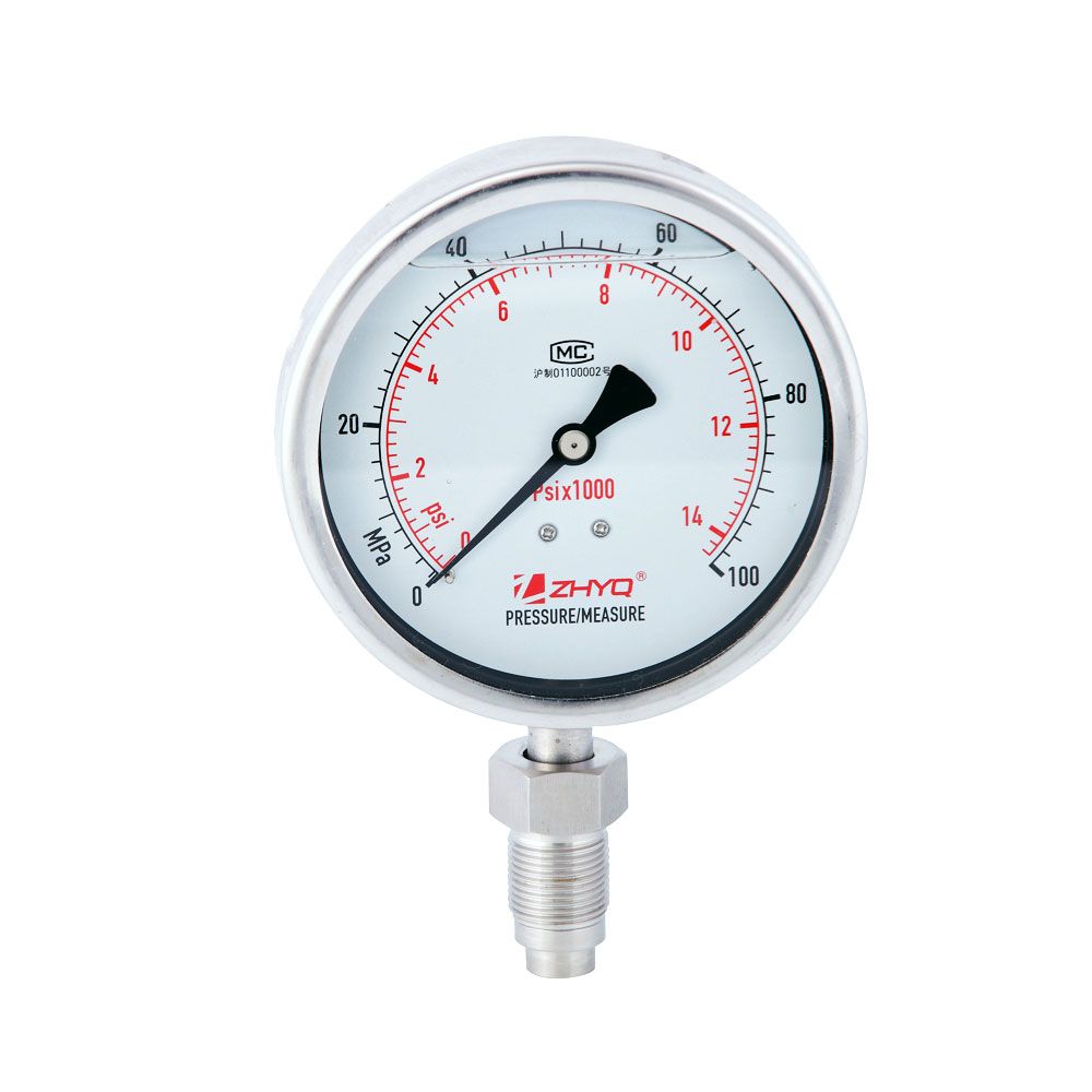 Homogenizer diaphragm pressure gauge