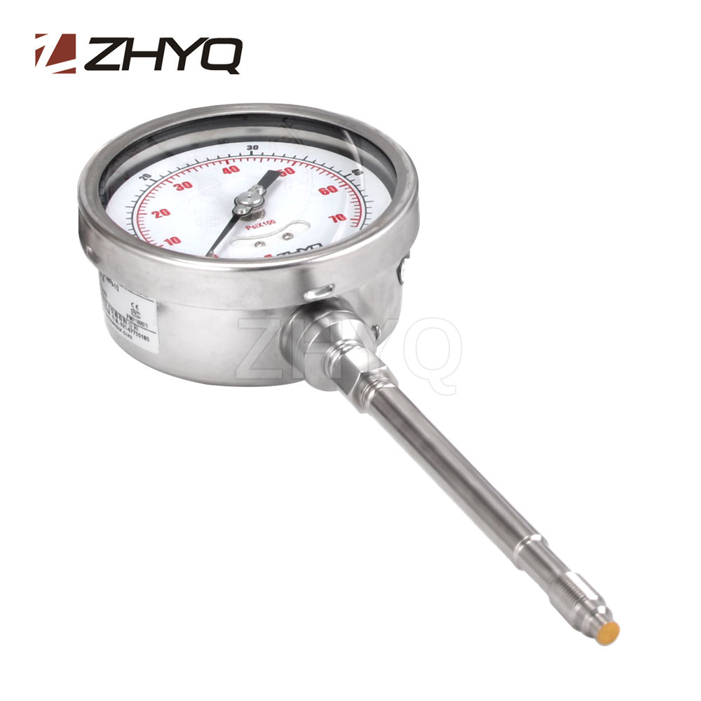 Melt shop pressure gauge